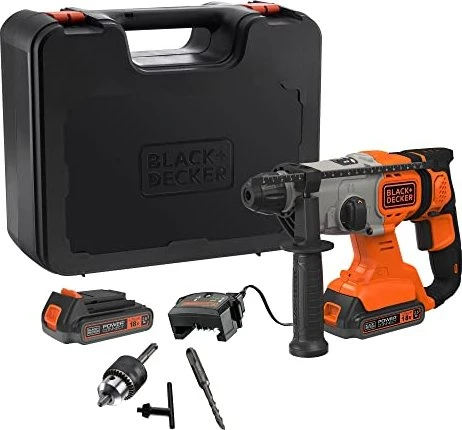 Black&Decker BCD900E2K Akku-Bohr-/Meißelhammer inkl. Koffer + 2 Akkus 2.5Ah