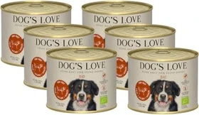 PetCo Dog's Love Bio Rind mit Naturreis, Apfel und Zucchini, 1.20kg (6x 200g)