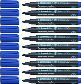 Schneider Maxx 130 Permanentmarker blau, 10er-Pack