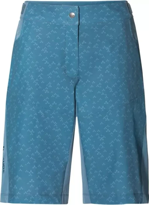 Vaude Ledro Print Shorts Fahrradhose kurz blue gray (Damen)