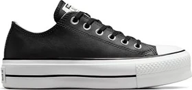 Converse Chuck Taylor All Star Platform Clean Leather Ox schwarz/weiß