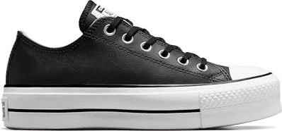 Converse Chuck Taylor All Star Platform Clean Leather Ox schwarz/weiß