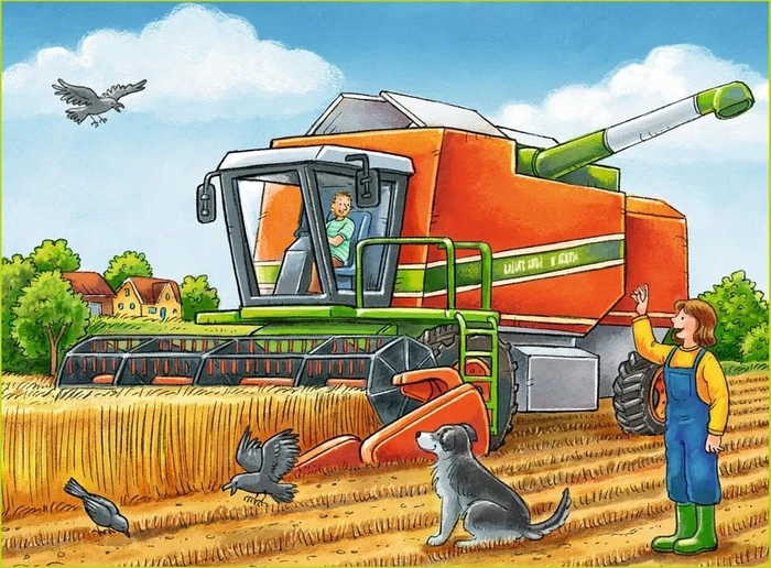 Ravensburger Puzzle Fahrzeuge auf dem Bauernhof