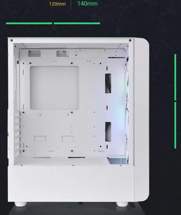 Thermaltake S200 TG Snow, weiß, Glasfenster
