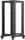 Lanberg Open Rack Series 19" Open Frame Rack 27HE, 4-Pfosten, mit Rollen, Flat Pack, tiefenverstellbar, 430-590mm, RAL 9004, 800mm tief (OR01-6827-B)