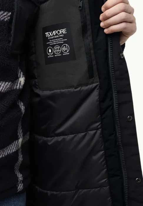Jack Wolfskin Gletschersee Funktionsmantel schwarz (Herren)