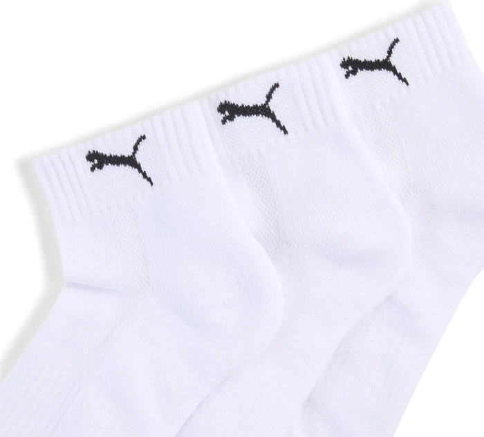 Puma Cushioned Quarter Socken weiß, 3 Paare