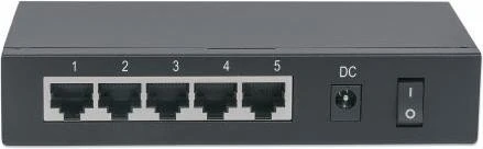 Intellinet Desktop Gigabit Switch, 5x RJ-45, 68W PoE+ PD