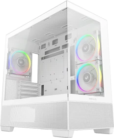 DeepCool CG380 3F WH, weiß, Glasfenster (R-CG380-WHAGM3-G)