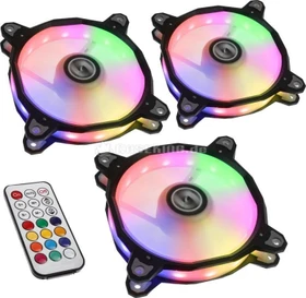 Lian Li BR RGB, silber, LED-Steuerung, Fernbedienung, Lüftersteuerung, 120mm, 3er-Pack