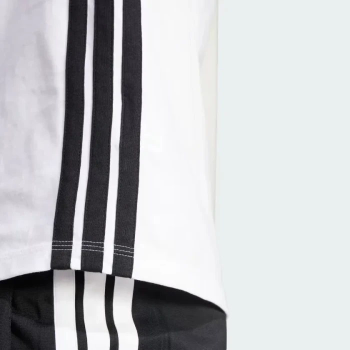adidas Essentials 3-Streifen Cotton T-Shirt kurzarm weiß/schwarz (Damen)