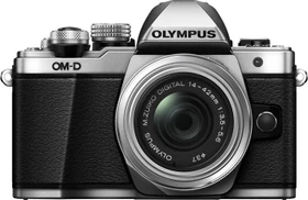 Olympus OM-D E-M10 Mark II silber mit Objektiv Fremdhersteller