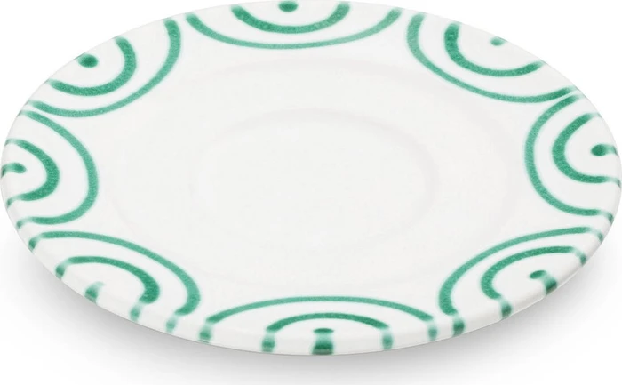 Gmundner Keramik Grüngeflammt Kaffee Unterteller Gourmet 16cm