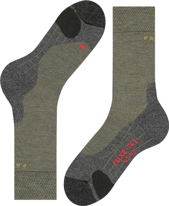 Falke TK2 Explore Melange Wandersocken ivy green (Herren)