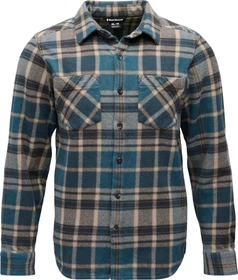 Black Diamond Project Heavy Flannel Hemd langarm midnight blue/charcoal plaid (Herren)