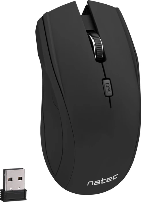 Natec Blackbird Wireless Mouse schwarz, USB