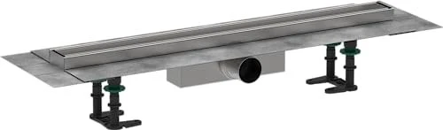 Hansgrohe RainDrain Compact Duschrinne, Komplett-Set, edelstahl gebürstet