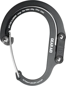 GearAid Heroclip Large Materialkarabiner stealth black