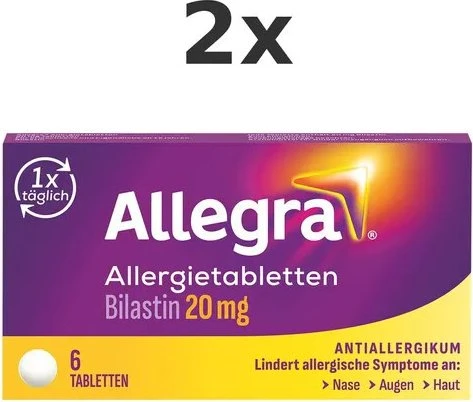 Allergietabletten, 6 Stück
