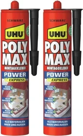UHU Poly Max Express Montagekleber Kartusche schwarz, 425g