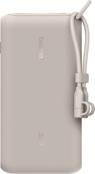 Belkin BoostCharge Powerbank 20K mit Display sand