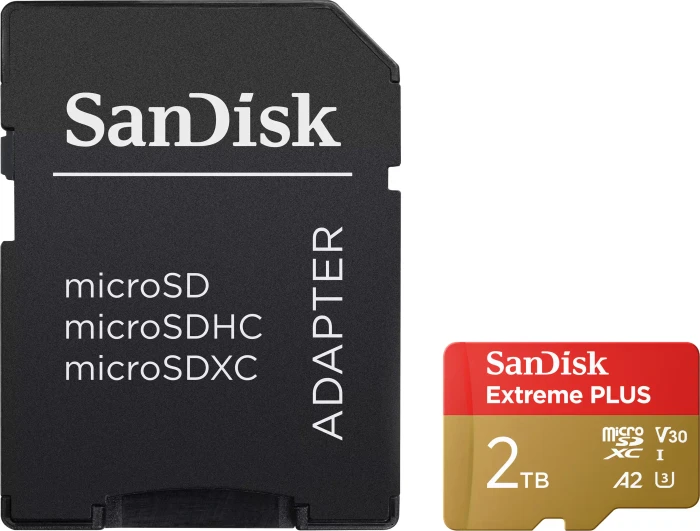 SanDisk Extreme PLUS R190 2TB Kit, UHS-I U3, A2, Class 10