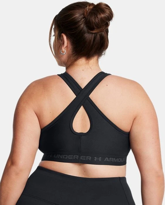 Under Armour Armour Mid Crossback Sport-BH black/jet gray (Damen)