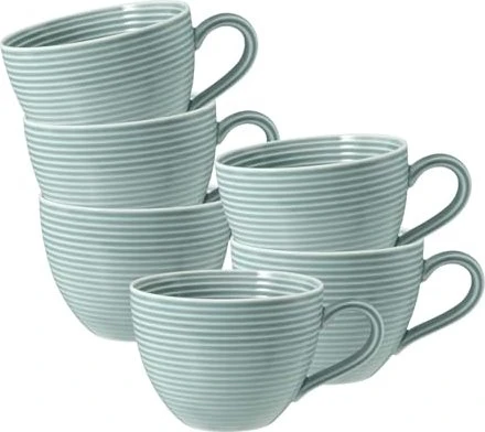 Seltmann Weiden Beat Color Glaze Kaffeetasse relief 260ml arktisblau