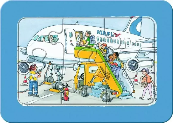 Ravensburger Puzzle my first puzzles Wieso? Weshalb? Warum? Unterwegs mit Bus, Bahn und Flugzeug