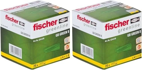 fischer GB Green 8x50 Gasbetondübel, 8x50mm, 20 Stück