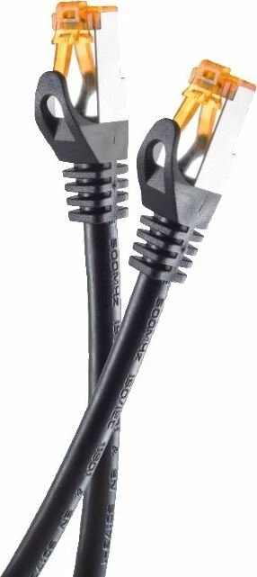 Helos Outdoor-Patchkabel, Cat6a, S/FTP, RJ-45/RJ-45, 45m, schwarz