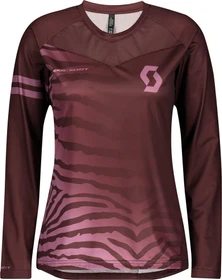 Scott Trail Vertic Trikot langarm maroon red/cassis pink (Damen)