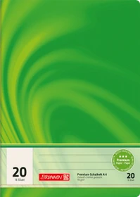 Brunnen Vivendi Schulheft, A4, Lineatur 20, grün, 16 Blatt