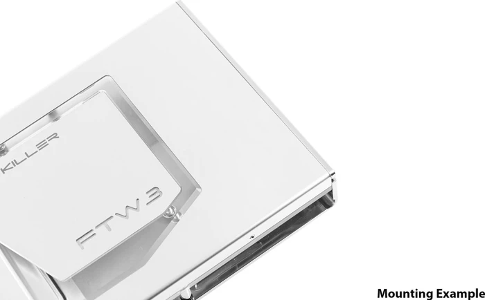 Watercool Heatkiller V eBC GPU Active Backplate RTX 3080/3090 EVGA FTW3, Nickel Silver, ARGB