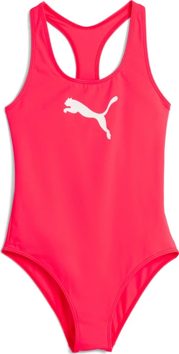 Puma Swim Racerback Badeanzug rose red (Junior)