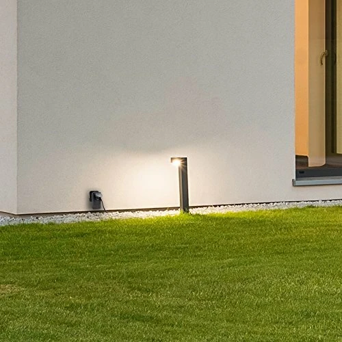 Smartwares SmarthomeBasic SH4-99650 IP44 schwarz, Outdoor-Funksteckdose, 2er Funksteckdosen-Set mit Fernbedienung