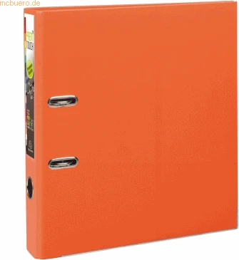 Exacompta Maxi Prem'Touch Ordner 2-Ring, 50mm, A4, orange, 10er-Pack (53144E#10)