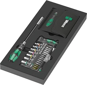Wera Kraftform Kompakt 9750 Tool-Check Plus Set 1 Bitset/Steckschlüsselsatz inkl. Werkzeugbox, 57-tlg.
