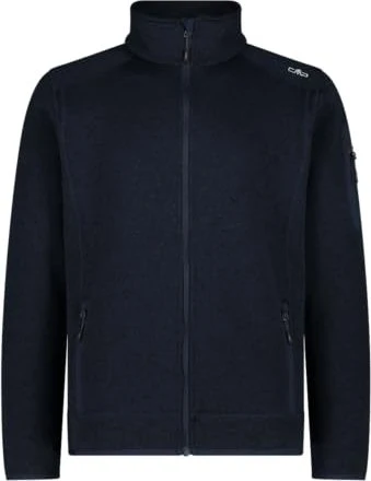 CMP Melange Knit Tech Heavy Fleece Jacke b. blue/antracite (Herren)