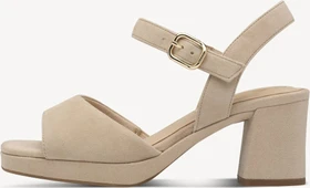 Tamaris Ledersandalette Wide Fit beige (Damen)
