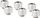 Thermal Grizzly DeltaMate Fitting ST13 13/10mm G1/4" Nickel, 6er-Pack (TG-DM-FIT-6217)