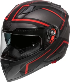Premier Helmets Vyrus ND matt schwarz/grau/rot