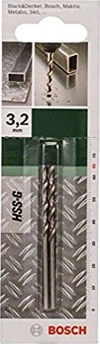 Bosch DIY HSS-G Spiralbohrer, 3.2x36x65mm, 1 Stück