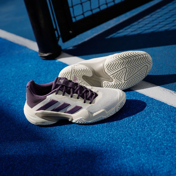 adidas Barricade 13 core white/powder plum/aurora plum (Damen)