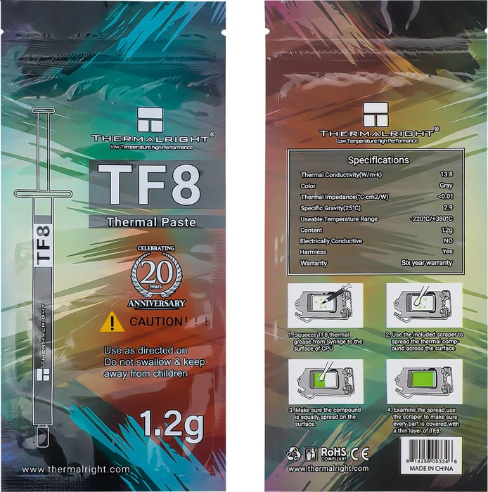 Thermalright TF8, 1.2g, inkl. Spatel