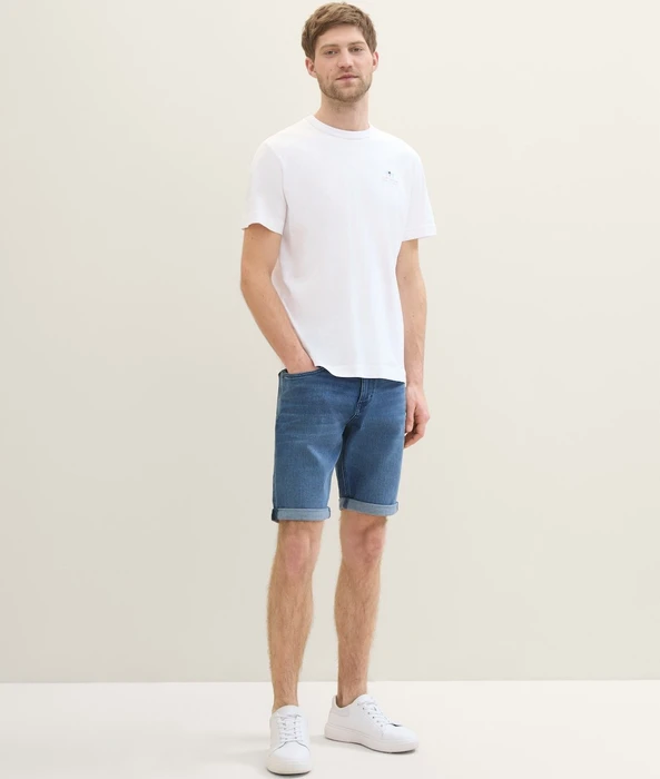 Tom Tailor Josh Jeansshorts Jeans used mid stone blue denim (Herren)
