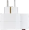 REV Ritter Adapterstecker mit Schalter, 3-fach, 2x Euro, 1x Schuko, weiß Vorschaubild