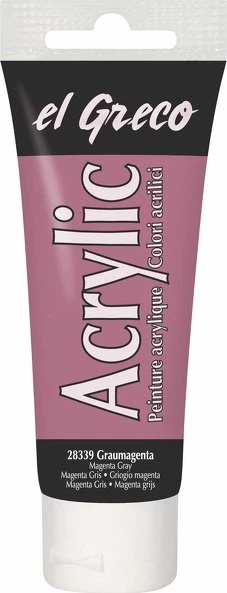 Kreul el Greco Acrylic Ink Acrylfarbe, graumagenta, 75ml