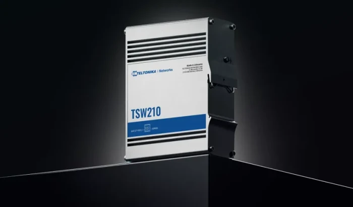 Teltonika TSW Industrial Railmount Gigabit Switch, 8x RJ-45, 2x SFP