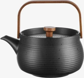 ASA Selection japandi Teekanne mit Holzgriff 600ml schwarz